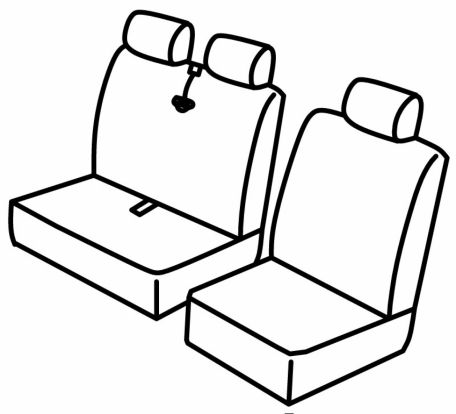 presvlake za sjedala odgovaraju za Renault Trafic, 2001>2014