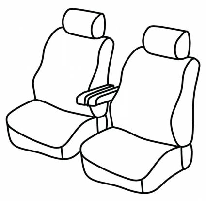 seat covers compatible for Renault Trafic, 2001>2014