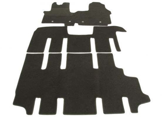 interior textile mats compatible for Renault Trafic, 2014>2020, 3 rows