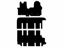 tekstilni tepih za unutrašnjost za Renault Trafic, 2014>2020, 3 reda