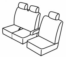 presvlake za sjedala za Renault Trafic, 2014>