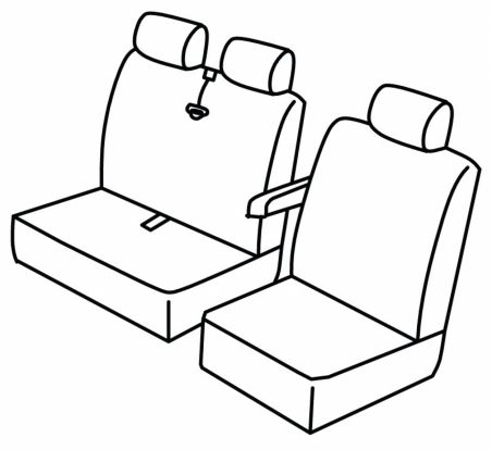 seat covers compatible for Renault Trafic, 2021>