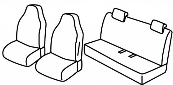 presvlake za sjedala odgovaraju za Renault Zoe, 2012>2019, 2019> - 5 vrata