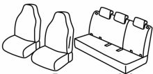 presvlake za sjedala za Renault Zoe, 2012>2019, 2019> - 5 vrata