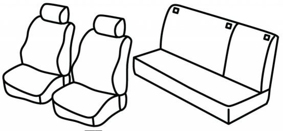 presvlake za sjedala odgovaraju za Rover 45, 1999>2005 - 5 vrata