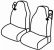 presvlake za sjedala odgovaraju za KAMION Scania Serie R, 2004>2009 - 1+1-1