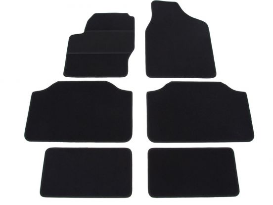 interior textile mats compatible for Seat Alhambra 1, 1996>2010, 3 rows