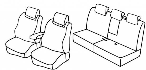 presvlake za sjedala odgovaraju za Seat Altea, 2006> - XL - 5 vrata
