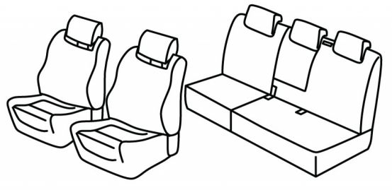 seat covers compatible for Seat Altea, 2006> - XL Freetrack - 5 door