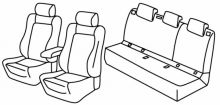 presvlake za sjedala za Seat Arona, 2017> - FR, Xcellence - 5 vrata