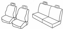 presvlake za sjedala za VW Lupo/ Seat Arosa, 1998>2005 - 3 vrata