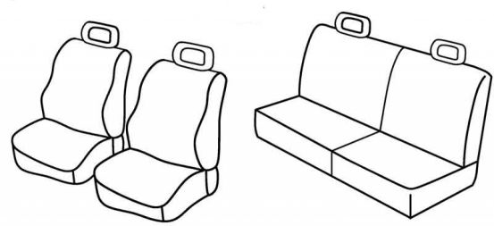 presvlake za sjedala odgovaraju za VW Lupo/ Seat Arosa, 1998>2005 - 3 vrata