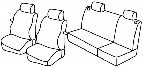 seat covers compatible for Seat Ibiza 2, 1993>1999 - 3 door