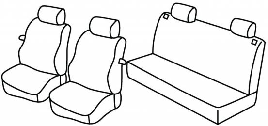 seat covers compatible for Seat Ibiza 2, 1993>1999 - 3 door