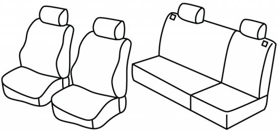 seat covers compatible for Seat Ibiza 2, 1993>1999 - 5 door