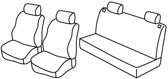 presvlake za sjedala odgovaraju za Seat Ibiza 2, 1993>1999 - 5 vrata