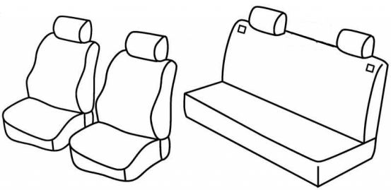 presvlake za sjedala odgovaraju za Seat Ibiza, 2002>2006 - 5 vrata
