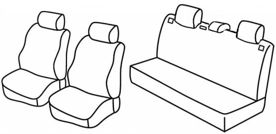 seat covers compatible for Seat Ibiza, 2006>2008 - facelift - 5 door