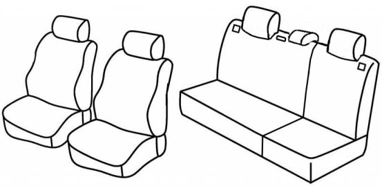 seat covers compatible for Seat Ibiza, 2006>2008 - facelift - 5 door