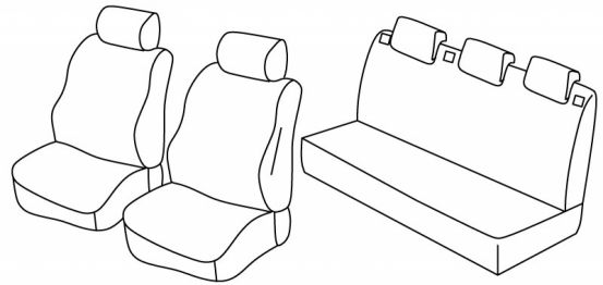 presvlake za sjedala odgovaraju za Seat Ibiza, 2015> - facelift - 5 vrata