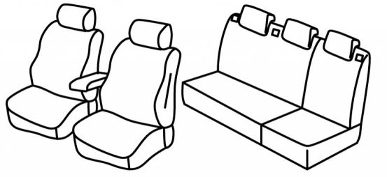 presvlake za sjedala odgovaraju za Seat Ibiza, 2015> - FR, facelift - 5 vrata