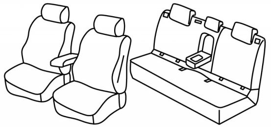 presvlake za sjedala odgovaraju za Seat Leon, 2012> - 5 vrata
