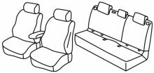 presvlake za sjedala za Seat Leon, 2012> - FR - 5 vrata