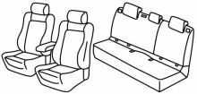 presvlake za sjedala za Seat Leon, 2012> - Referent sport - 5 vrata