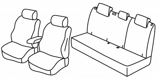 presvlake za sjedala odgovaraju za Seat Leon, 2020> - 5 vrata