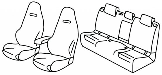 presvlake za sjedala odgovaraju za Škoda Enyaq iV, 2020>/ Elroq, 2025> - Electric - 5 vrata