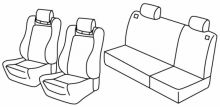 seat covers for Škoda Fabia 1, 2000>2007 - RS
