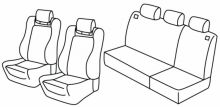 seat covers for Škoda Fabia 1, 2000>2007 - RS