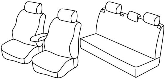 presvlake za sjedala odgovaraju za Škoda Fabia 2, 2007>2014 - 5 vrata