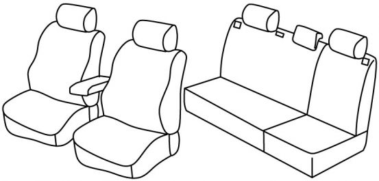 presvlake za sjedala odgovaraju za Škoda Fabia 2, 2007>2014 - Elegance, Classic, Ambienta - 5 vrata