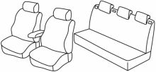 presvlake za sjedala za Škoda Fabia 2, 2010>2014 - facelift - 5 vrata