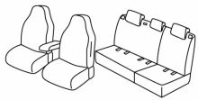 presvlake za sjedala za Škoda Fabia 3, 2015> - Ambition plus - 5 vrata