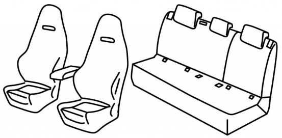 presvlake za sjedala odgovaraju za Škoda Fabia 4, 2021> - Monte Carlo - 5 vrata
