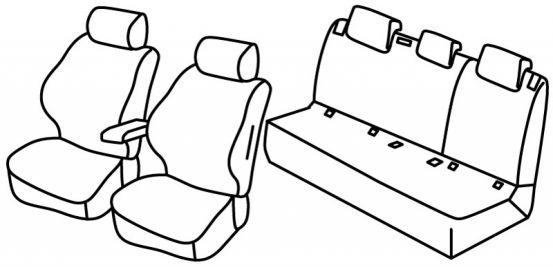 seat covers compatible for Škoda Fabia 4, 2021> - Style - 5 door