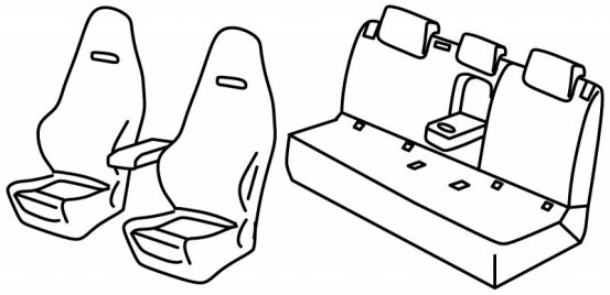 presvlake za sjedala odgovaraju za Škoda Scala / Kamiq, 2019> - 5 vrata