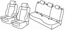presvlake za sjedala za Škoda Karoq, 2017> -  - 5 vrata