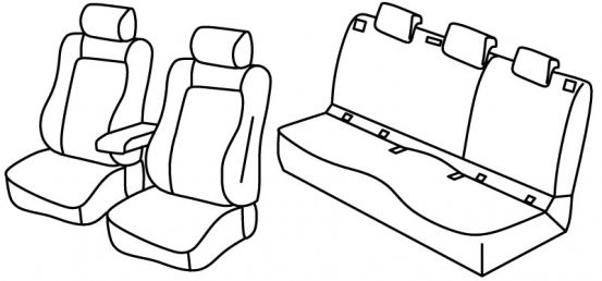 presvlake za sjedala odgovaraju za Škoda Karoq, 2017> - 5 vrata