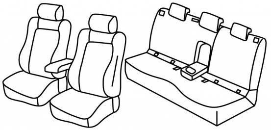 seat covers compatible for Škoda Karoq, 2017> - 5 door