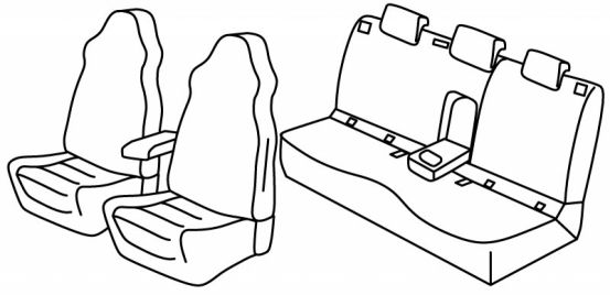 presvlake za sjedala odgovaraju za Škoda Karoq, 2017> - 5 vrata