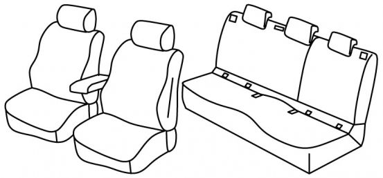 seat covers compatible for Škoda Karoq, 2017> - 5 door