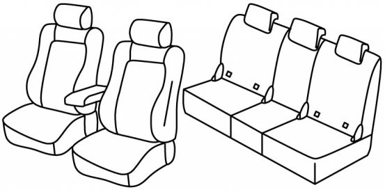 presvlake za sjedala odgovaraju za Škoda Karoq, 2017> - 5 vrata