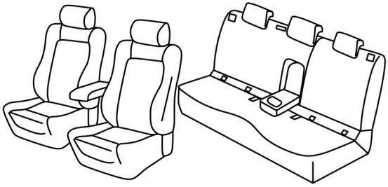 presvlake za sjedala odgovaraju za Škoda Karoq, 2017> - 5 vrata