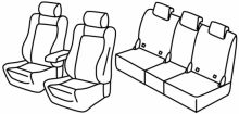 presvlake za sjedala za Škoda Karoq, 2017> - Style - 5 vrata