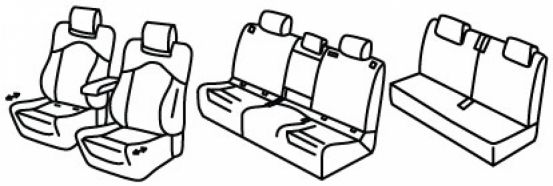 seat covers compatible for Škoda Kodiaq, 2023> - 5 door