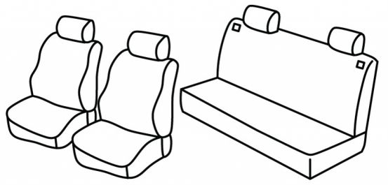 presvlake za sjedala odgovaraju za Škoda Octavia 1, 1996>2004