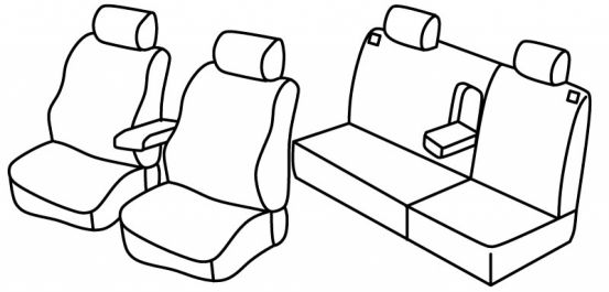 presvlake za sjedala odgovaraju za Škoda Octavia 1, 2004>2008 - Elegance, Ambiente - 5 vrata